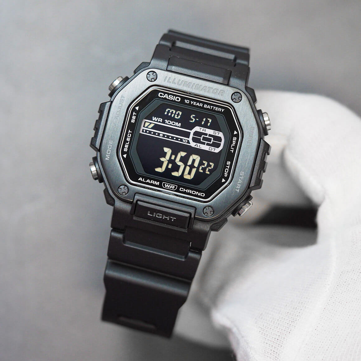 Casio MWD-110HB-1BVDF Illuminator Digital Men’s Resin Watch