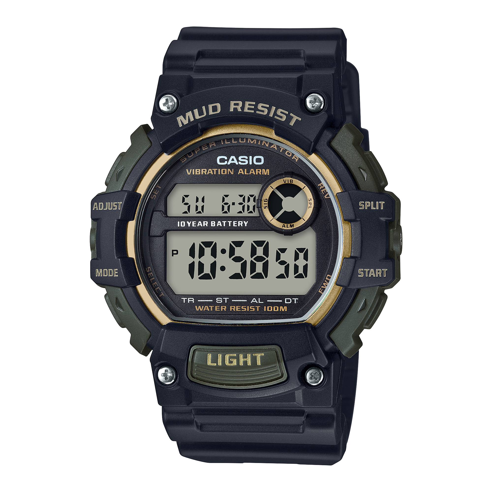 Casio Standard Mud Resist Sports Resin Belt Watch TRT-110H-1A2VCF