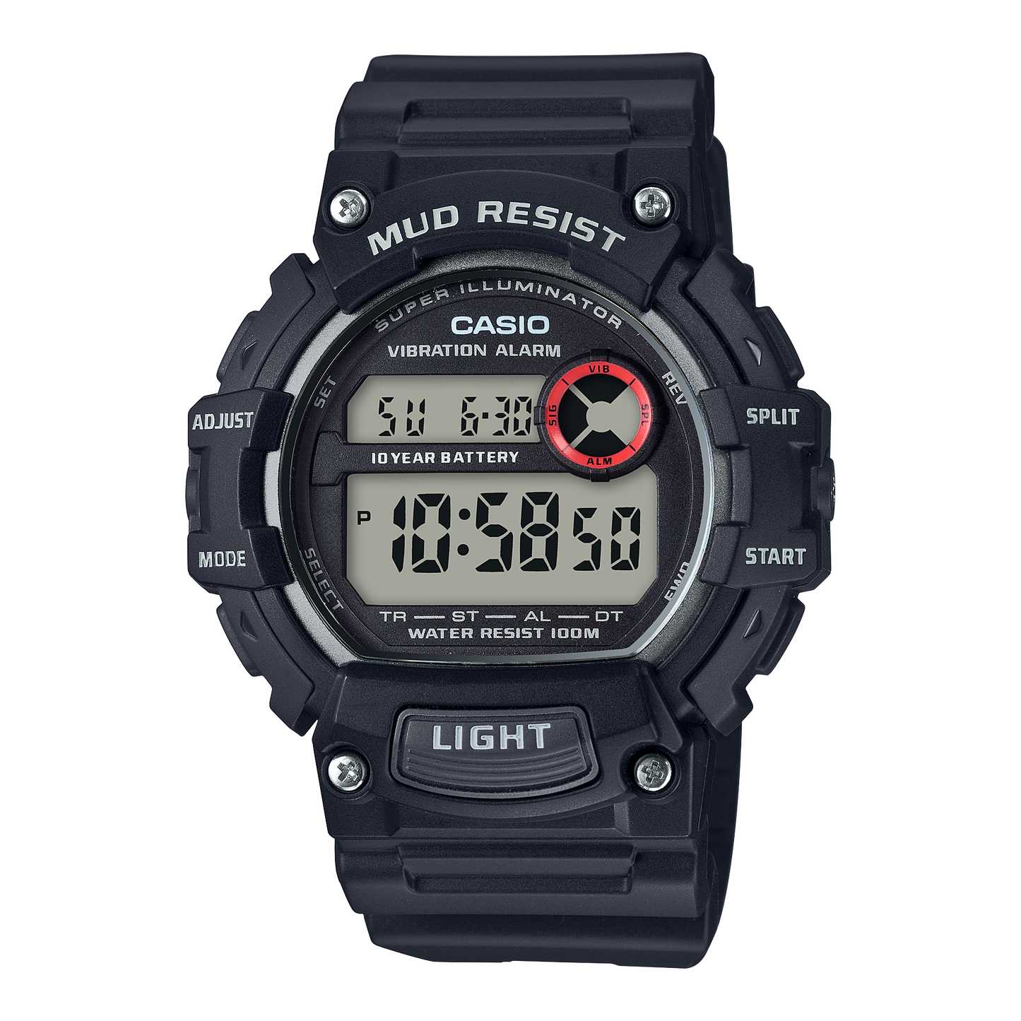 Casio Standard Mud Resist Sports Resin Belt Watch TRT-110H-1AVCF