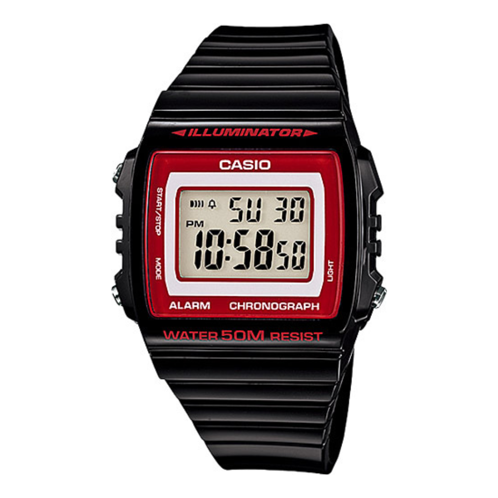 Casio Youth Illuminator Digital Resin Belt Watch W-215H-1A2VDF