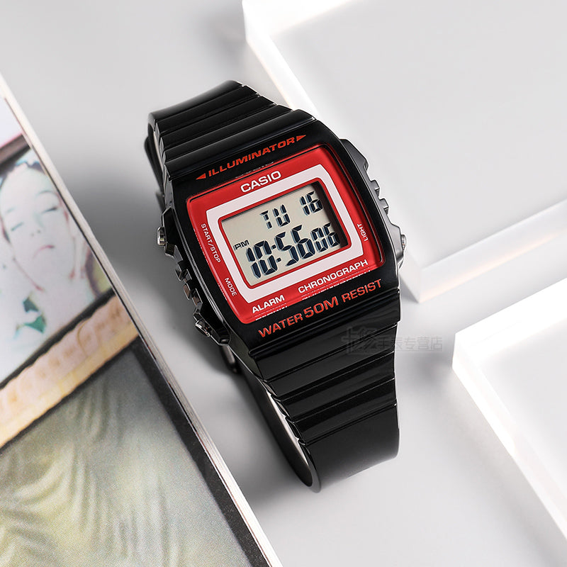 Casio Youth Illuminator Digital Resin Belt Watch W-215H-1A2VDF