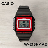 Casio Youth Illuminator Digital Resin Belt Watch W-215H-1A2VDF