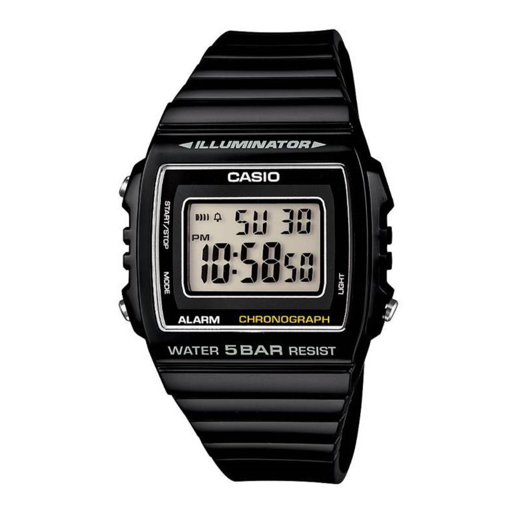 Casio Youth Illuminator Digital Resin Belt Watch W-215H-1AVDF