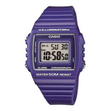 Casio Youth Illuminator Digital Resin Belt Watch W-215H-6AVDF