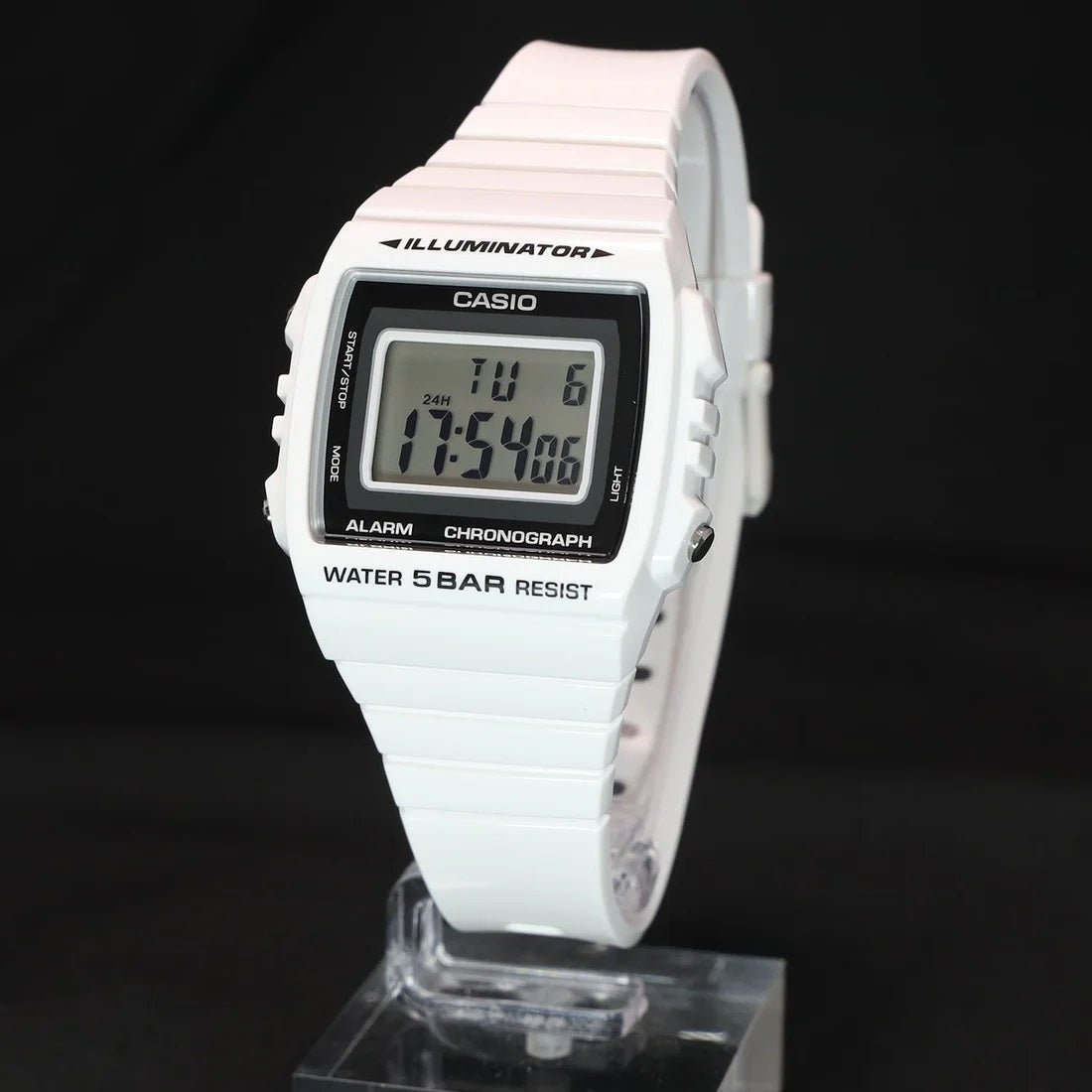 Casio Youth Illuminator Digital Resin Belt Watch W-215H-7AVDF
