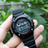 Casio Youth Illuminator Digital Resin Belt Watch W-216H-1AVDF