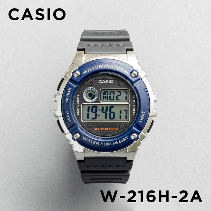 Casio Youth Illuminator Digital Resin Belt Watch W-216H-2AVDF