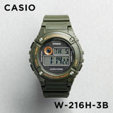 Casio Youth Illuminator Digital Resin Belt Watch W-216H-3BVDF