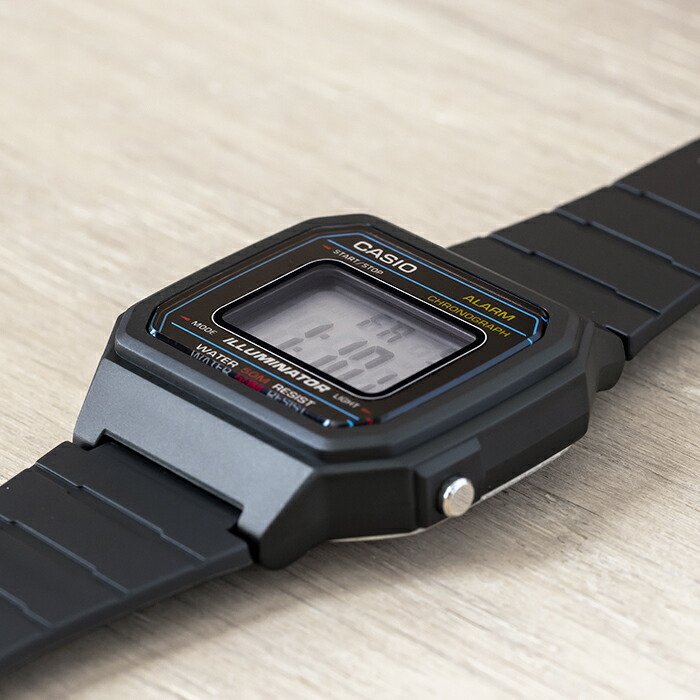 Casio Youth Illuminator Digital Resin Belt Watch W-217H-1AVDF