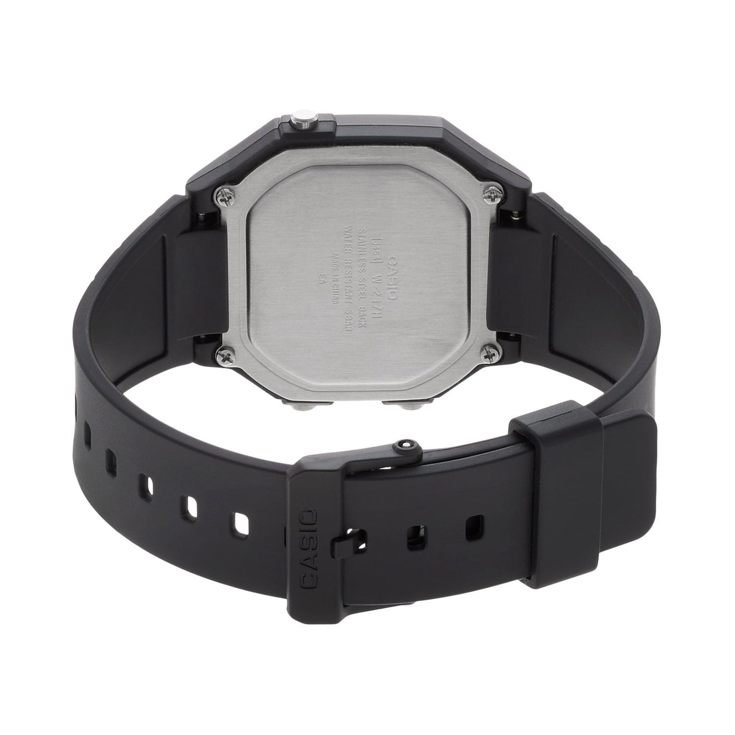 Casio Youth Illuminator Digital Resin Belt Watch W-217H-1AVDF