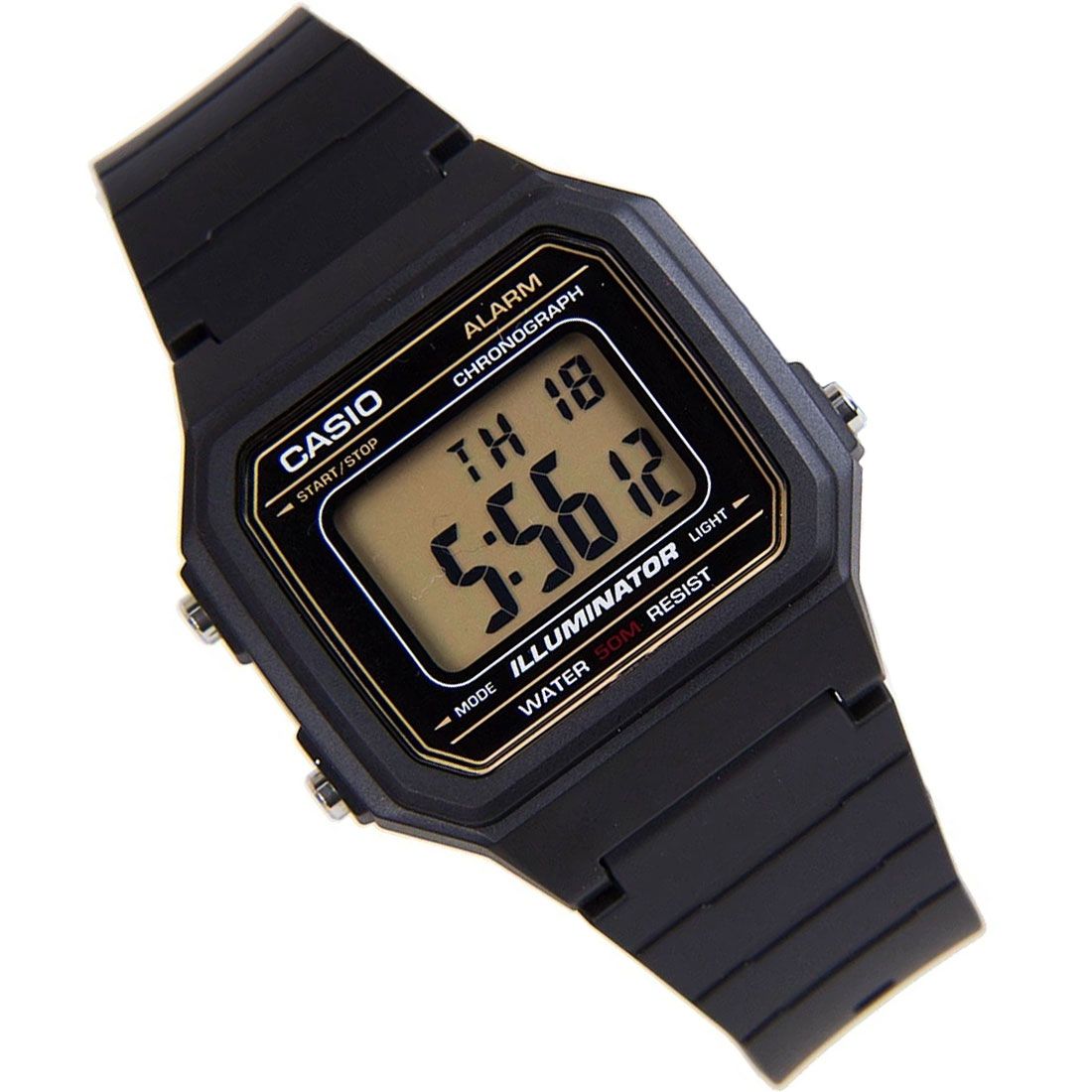 Casio Youth Illuminator Digital Resin Belt Watch W-217H-9AVDF