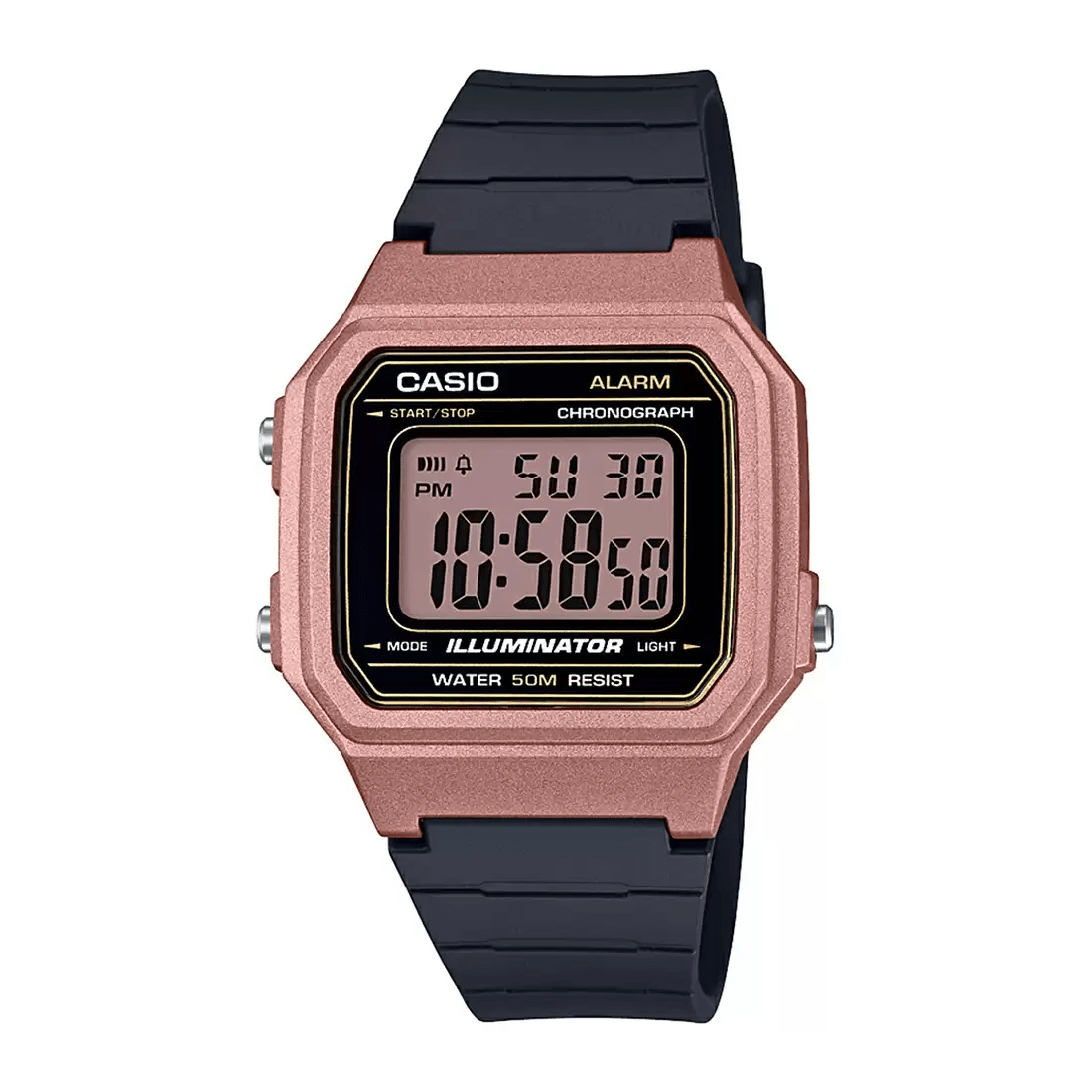 Casio Youth Illuminator Digital Resin Belt Watch W-217HM-5AVDF