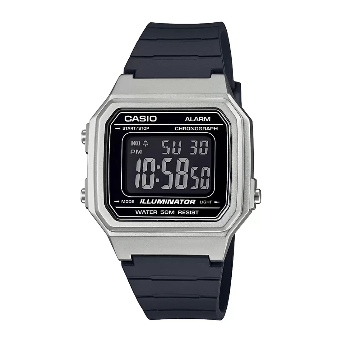 Casio Youth Illuminator Digital Resin Belt Watch W-217HM-7BVDF
