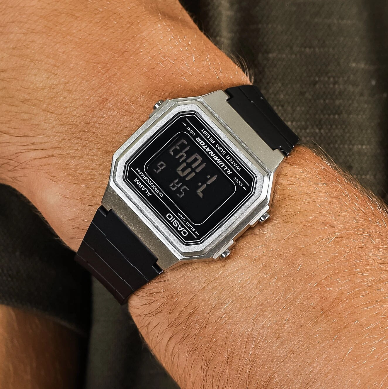 Casio Youth Illuminator Digital Resin Belt Watch W-217HM-7BVDF