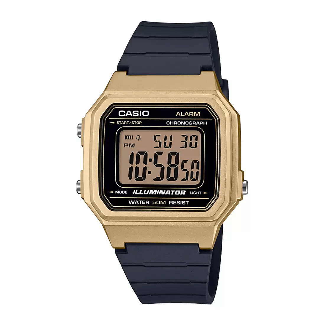 Casio Youth Illuminator Digital Resin Belt Watch W-217HM-9AVDF