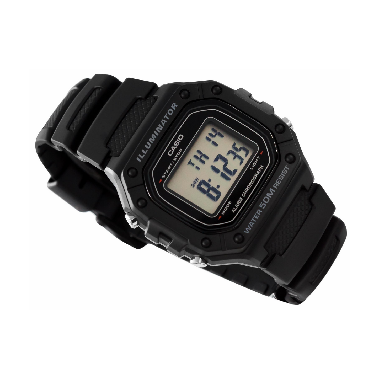 Casio Youth Digital Resin Belt Watch W-218H-1AVDF