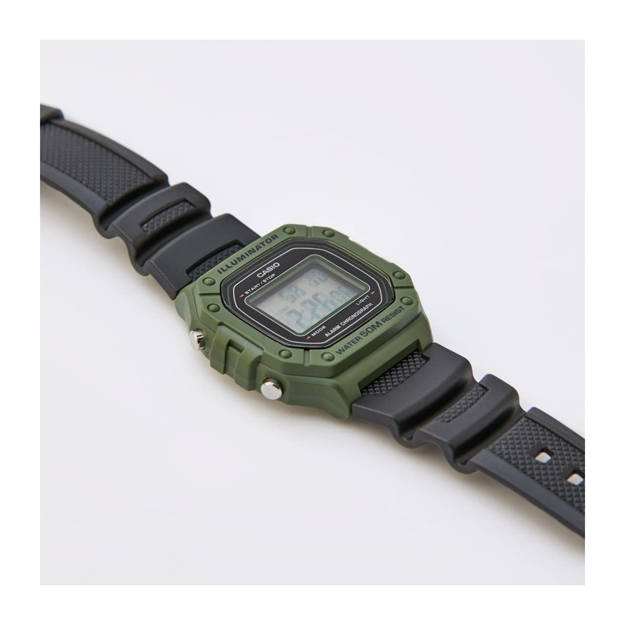 Casio Youth Digital Resin Belt Watch W-218H-3AVDF
