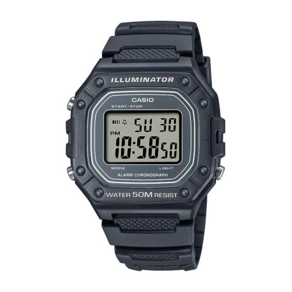 Casio Youth Digital Resin Belt Watch W-218H-8AVDF
