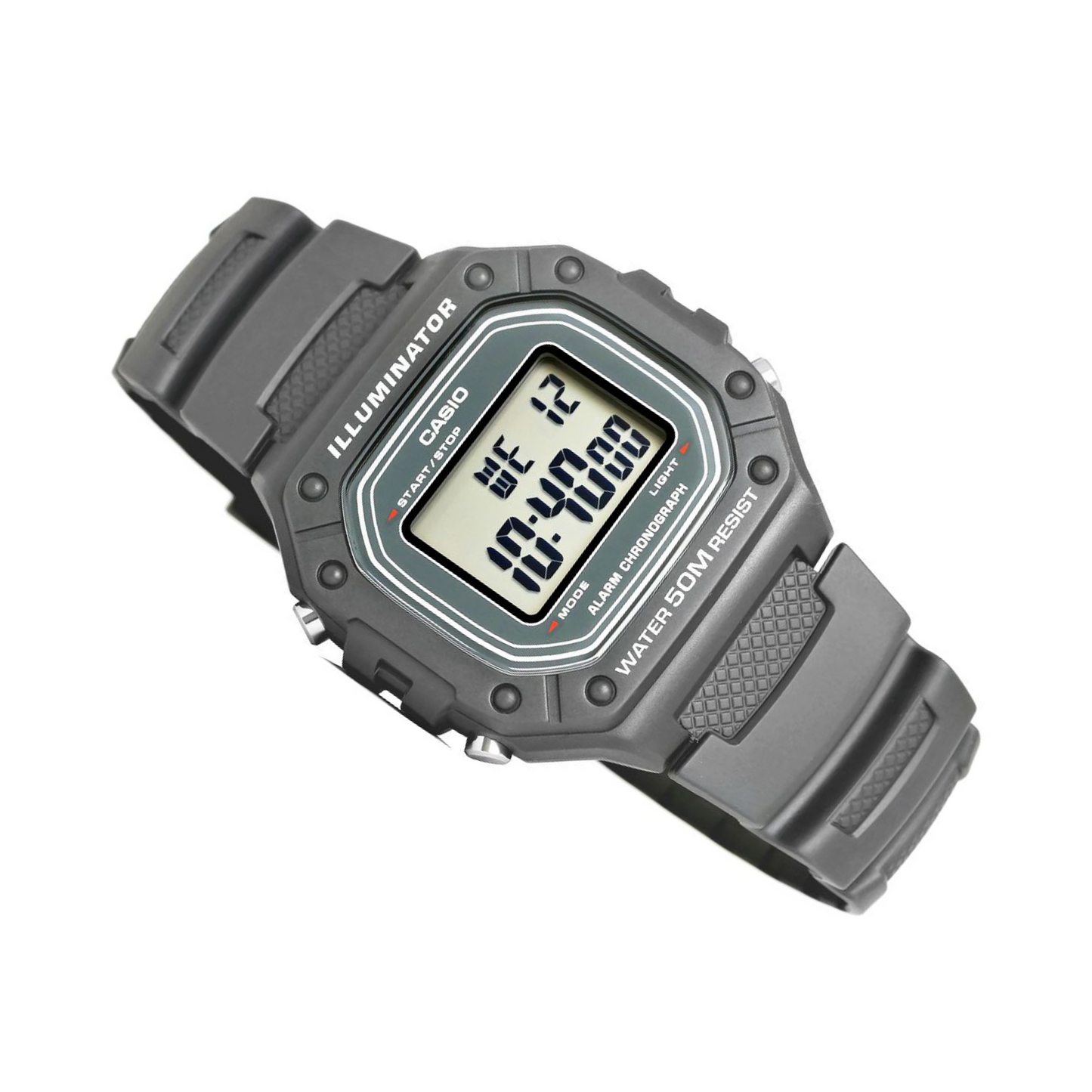 Casio Youth Digital Resin Belt Watch W-218H-8AVDF