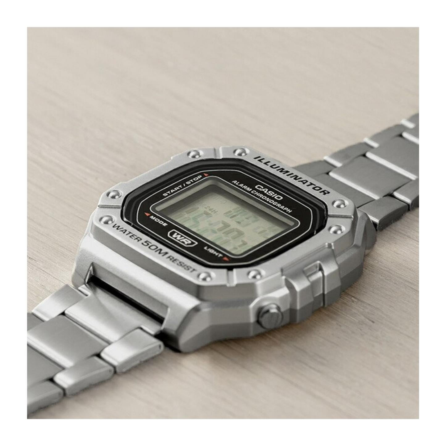 Casio Youth Digital Chain Watch W-218HD-1AVDF