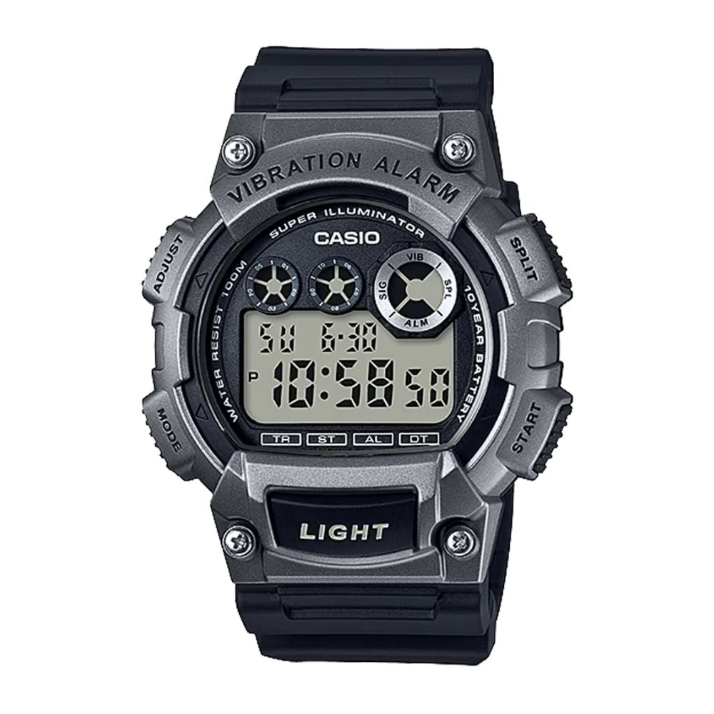 Casio Standard Vibration Alarm Digital Resin Belt Watch W-735H-1A3VDF