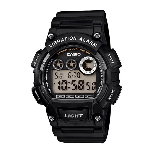 Casio Standard Vibration Alarm Digital Resin Belt Watch W-735H-1AVDF
