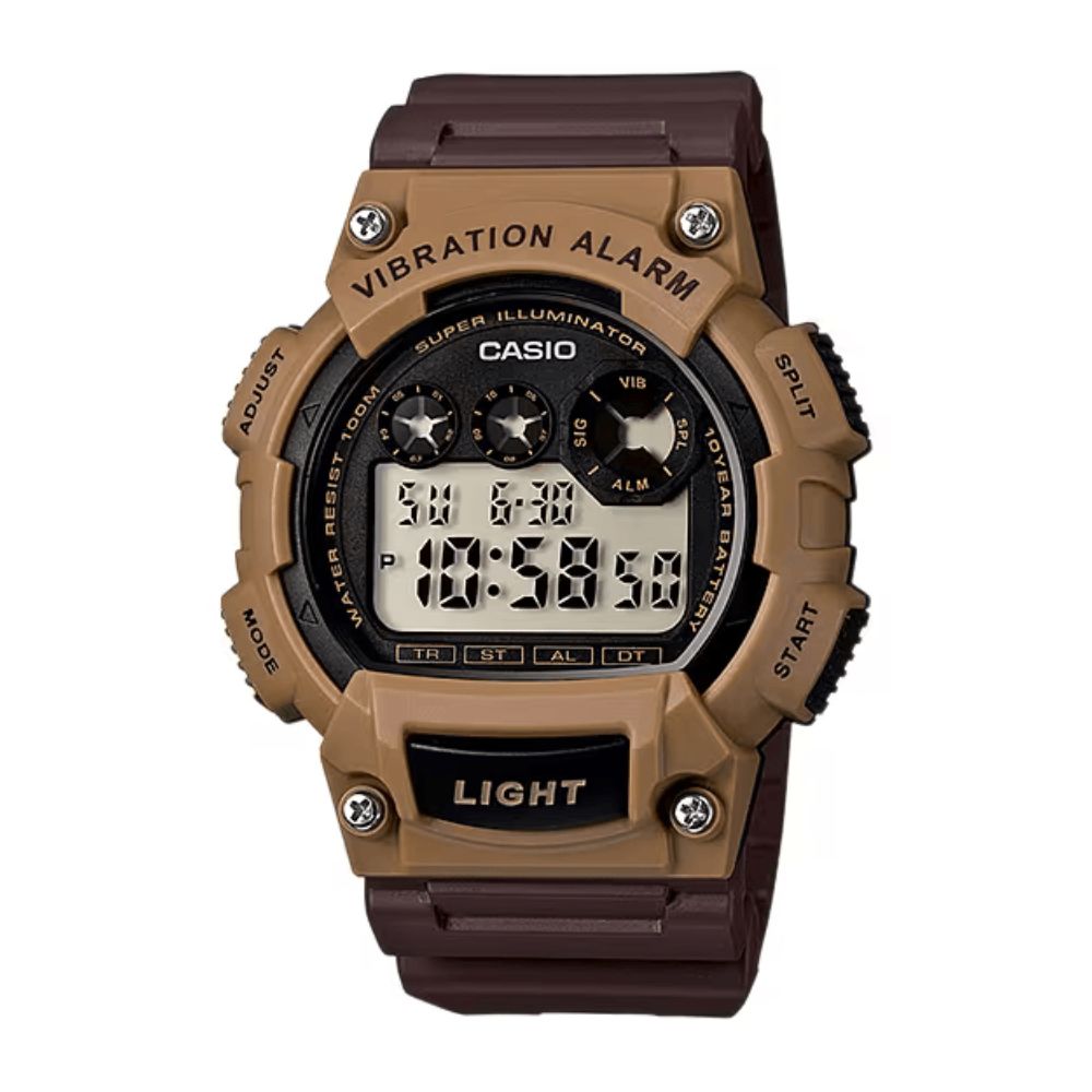 Casio Standard Vibration Alarm Digital Resin Belt Watch W-735H-5AVDF