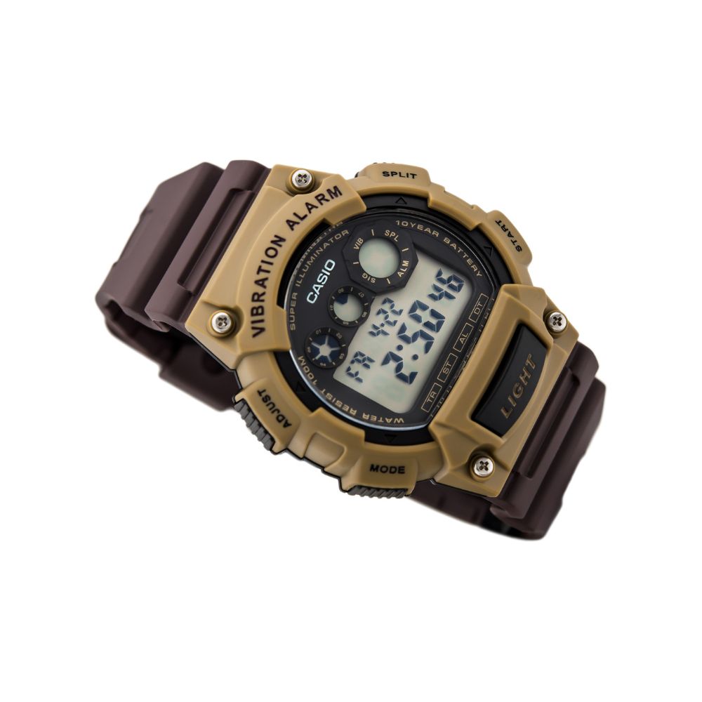 Casio Standard Vibration Alarm Digital Resin Belt Watch W-735H-5AVDF