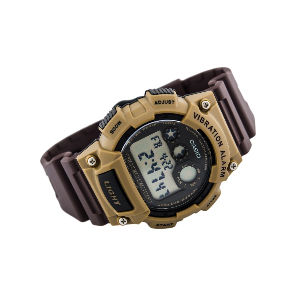 Casio Standard Vibration Alarm Digital Resin Belt Watch W-735H-5AVDF