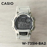 Casio Standard Vibration Alarm Digital Resin Belt Watch W-735H-8A2VDF