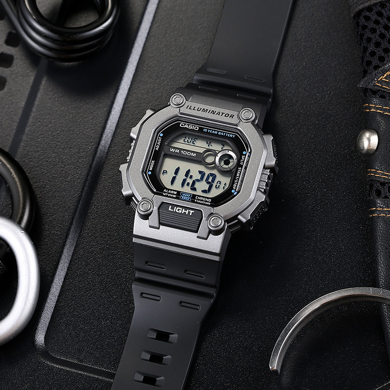 Casio Youth Illuminator Sports Resin Belt Watch W-737H-1A2VDF