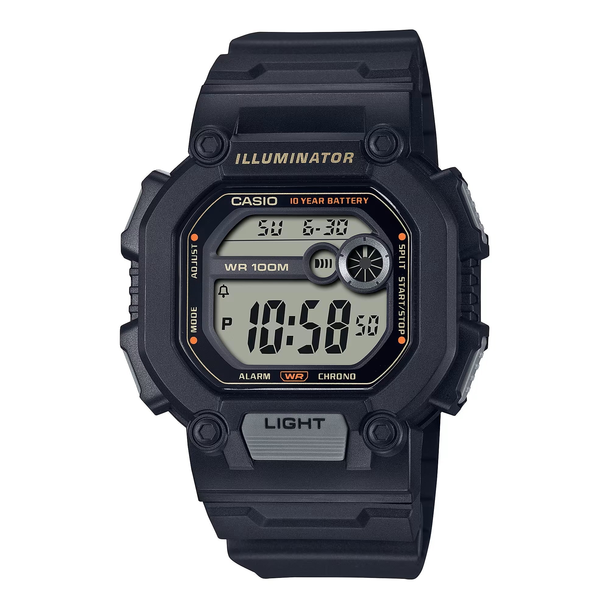 Casio Youth Illuminator Sports Resin Belt Watch W-737HX-1AVDF