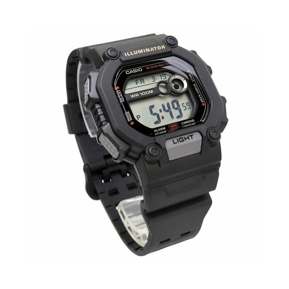 Casio Youth Illuminator Sports Resin Belt Watch W-737HX-1AVDF