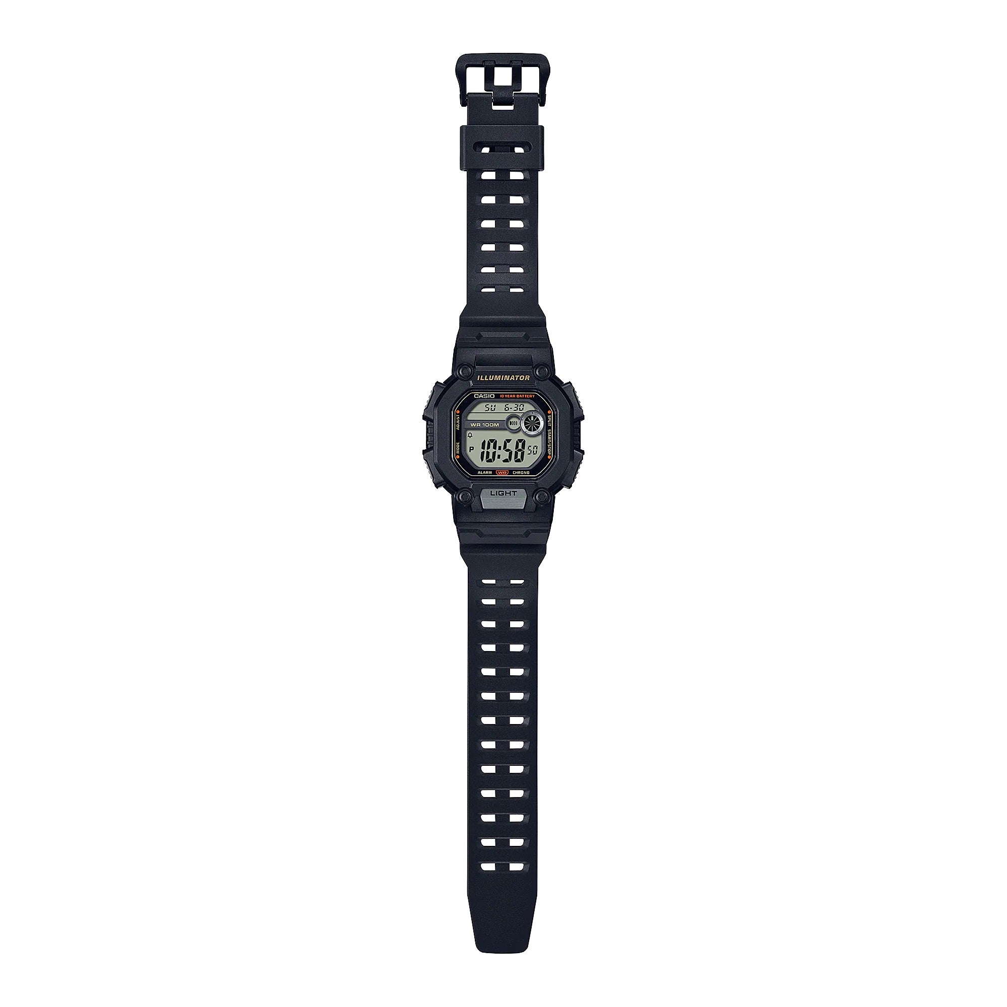 Casio Youth Illuminator Sports Resin Belt Watch W-737HX-1AVDF