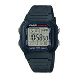 Casio Youth Dual Time Digital Resin Belt Watch W-800H-1AVDF
