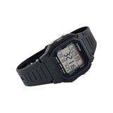 Casio Youth Dual Time Digital Resin Belt Watch W-800H-1AVDF