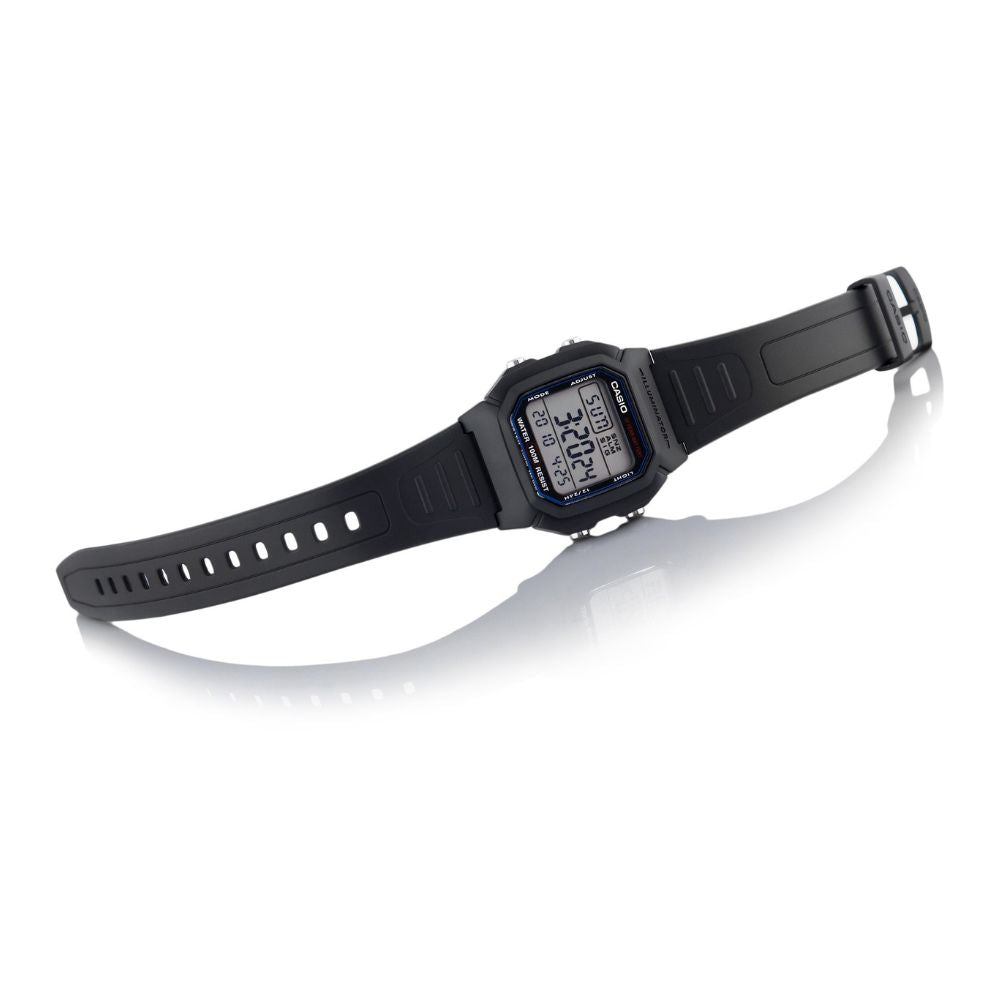 Casio Youth Dual Time Digital Resin Belt Watch W-800H-1AVDF