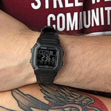 Casio Youth Dual Time Digital Resin Belt Watch W-800H-1BVDF