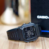 Casio Youth Dual Time Digital Resin Belt Watch W-800H-1BVDF