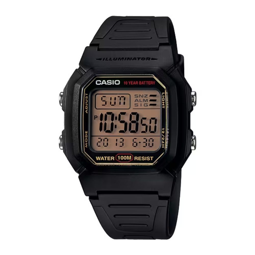 Casio Youth Dual Time Digital Resin Belt Watch W-800HG-9AVDF