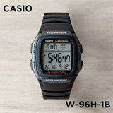 Casio Youth Dual Time Digital Resin Belt Watch W-96H-1BVDF