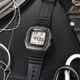 Casio Youth Dual Time Digital Resin Belt Watch W-96H-1BVDF