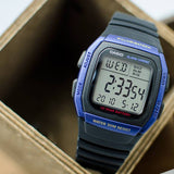 Casio Youth Dual Time Digital Resin Belt Watch W-96H-2AVDF