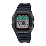 Casio Youth Dual Time Digital Resin Belt Watch W-96H-3AVDF