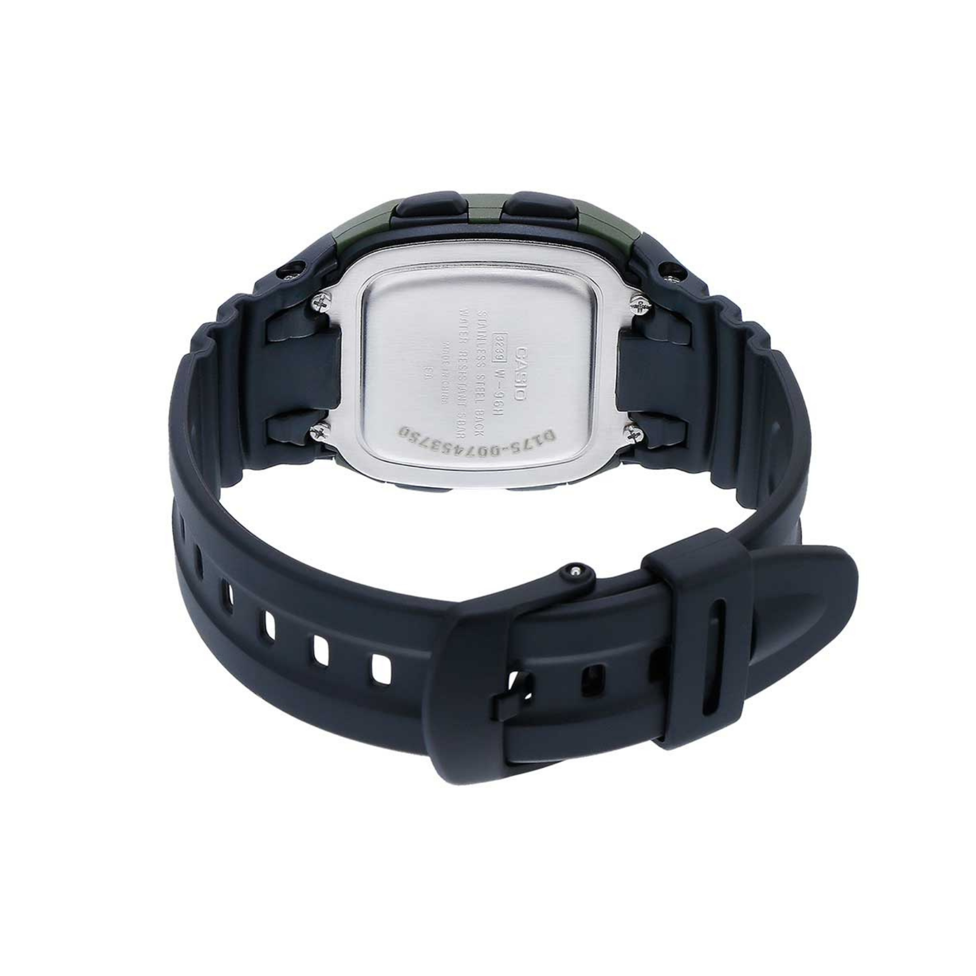 Casio Youth Dual Time Digital Resin Belt Watch W-96H-3AVDF