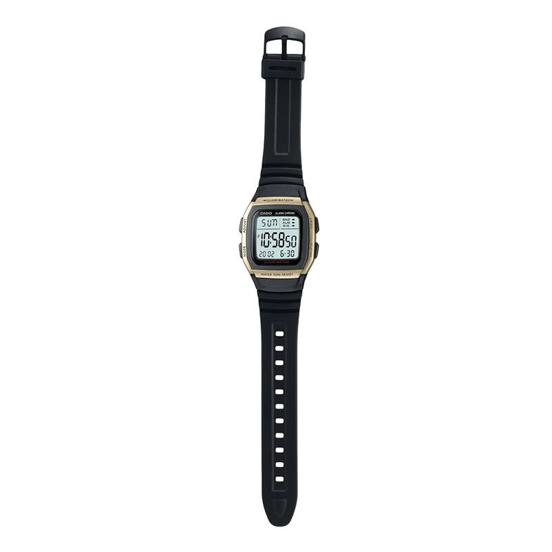 Casio Youth Dual Time Digital Resin Belt Watch W-96H-9AVDF