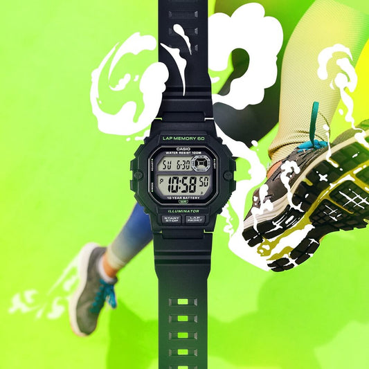 Casio Standard Illuminator Digital Resin Belt Watch WS-1400H-1AVDF
