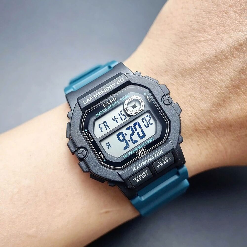 Casio Standard Illuminator Digital Resin Belt Watch WS-1400H-3AVDF