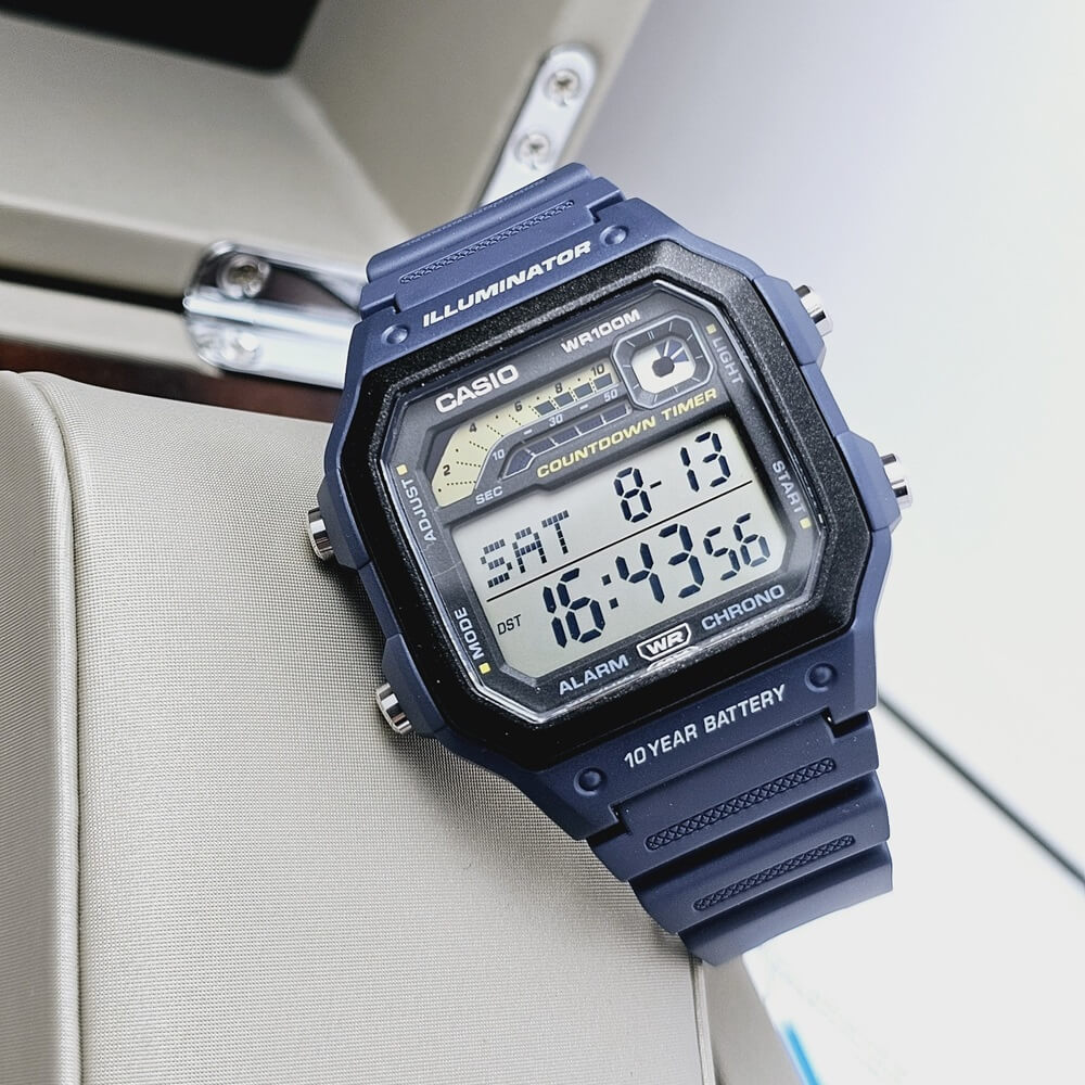 Casio Standard Illuminator Digital Resin Belt Watch WS-1600H-2AVDF