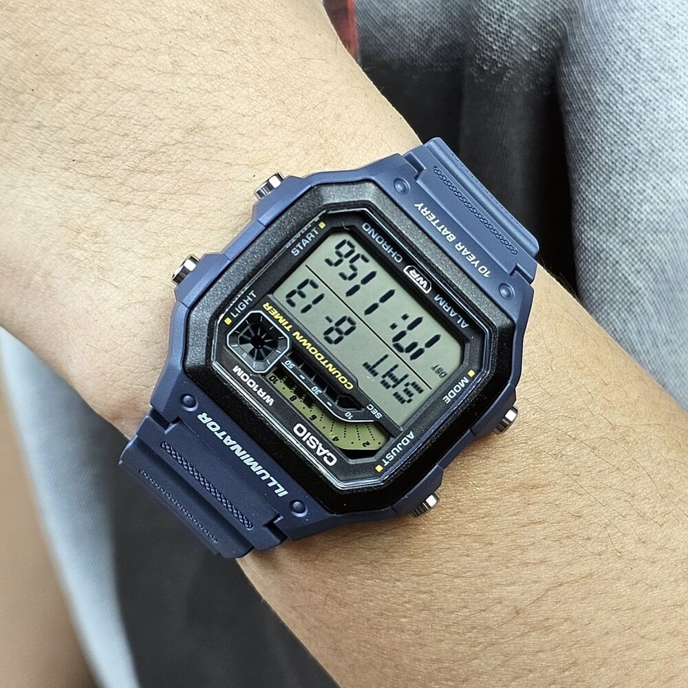 Casio Standard Illuminator Digital Resin Belt Watch WS-1600H-2AVDF